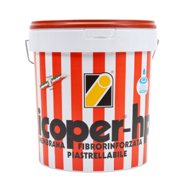 ICOPER-HP GRIGIO 10 KG. ICOBIT GUAINA LIQUIDA FIBRORINFORZATA
